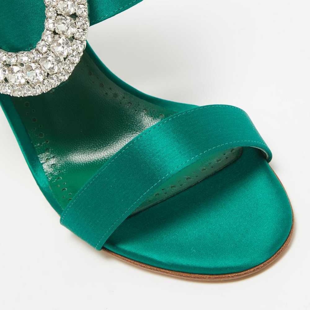 Manolo Blahnik Cloth sandal - image 6