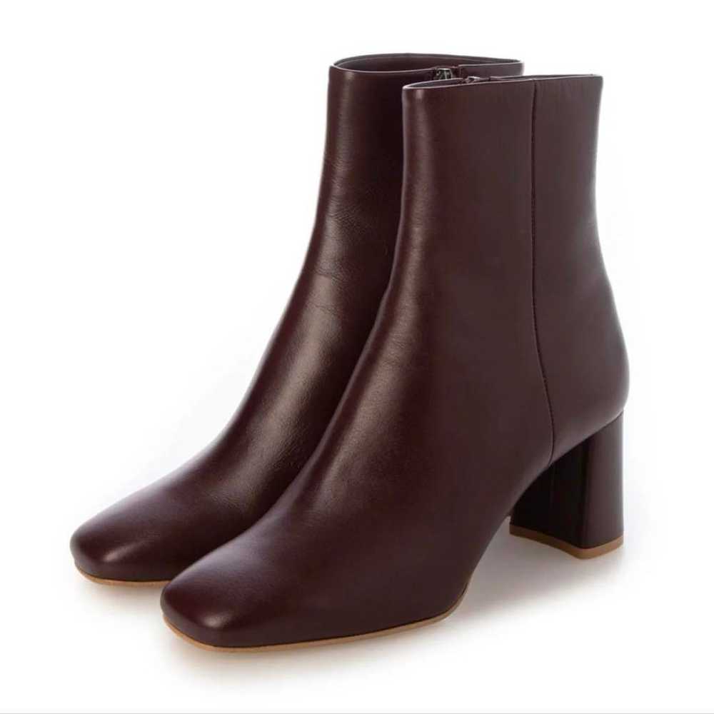 DIANA Square Toe Short Boots (Wine Calf) 24 cm - image 8