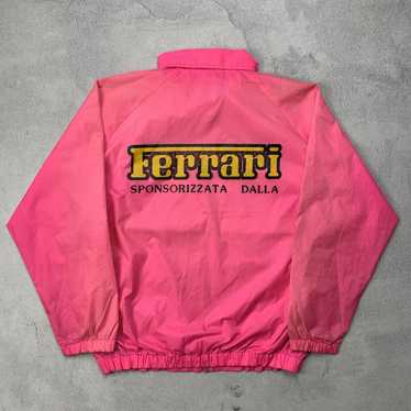 Vintage Ferrari Racing ForBee Managements Inc Reversible Green/Pink outlet Jacket