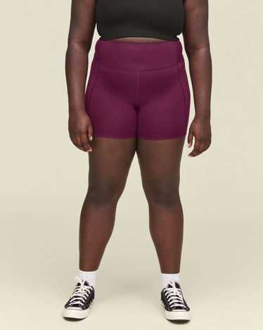 Girlfriend Collective Plum High-Rise Run Short - image 1