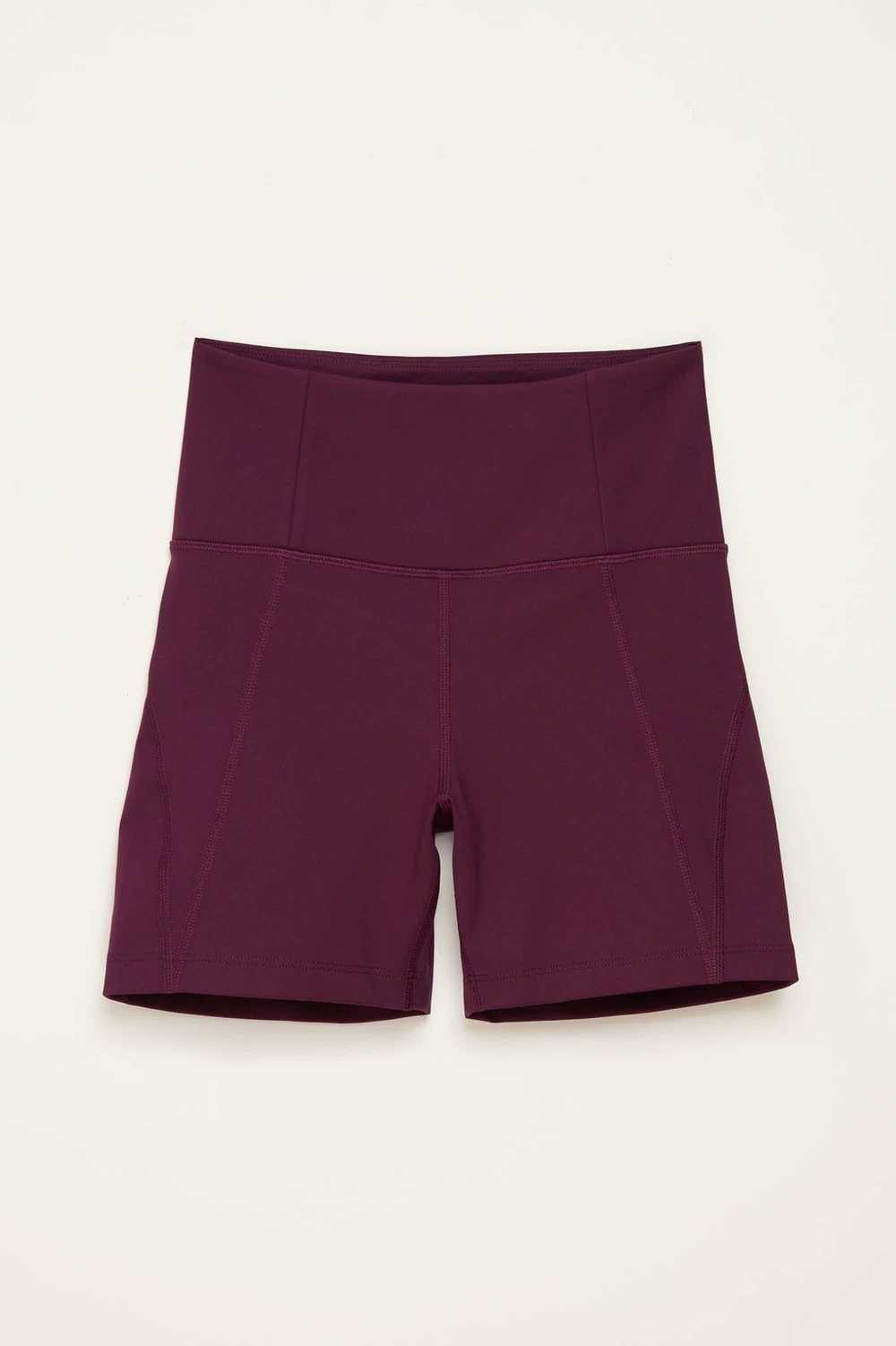 Girlfriend Collective Plum High-Rise Run Short - image 2