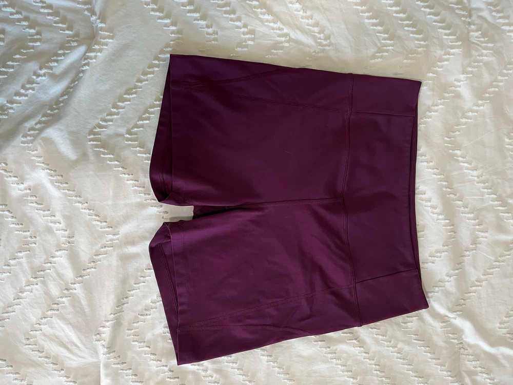 Girlfriend Collective Plum High-Rise Run Short - image 4