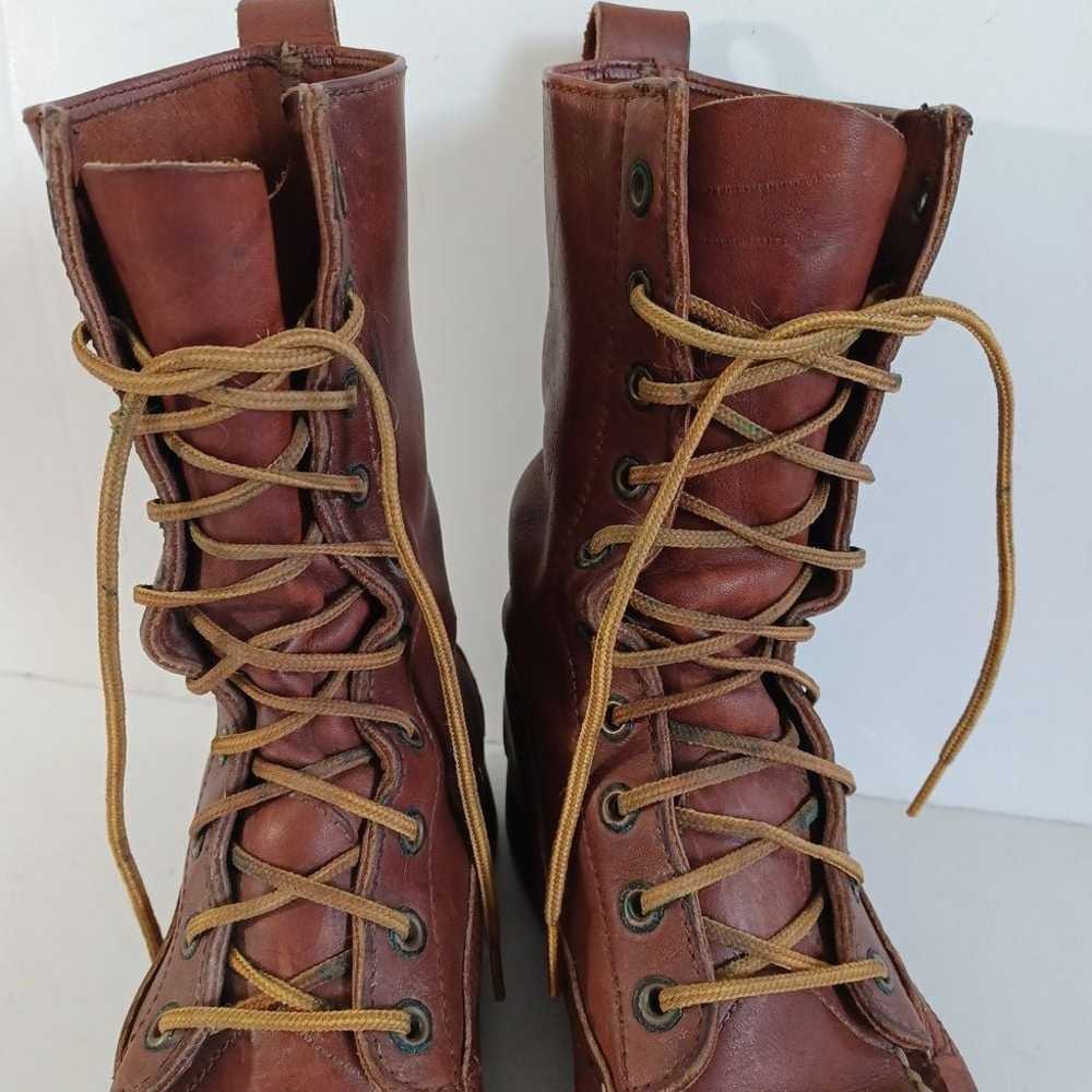 Ralph Lauren Boots Sz 8 Leather Vibram Lace Up Ra… - image 9