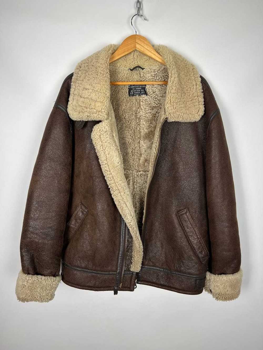 B 3 × Sheepskin Coat × Vintage Vintage 90s Unbran… - image 3