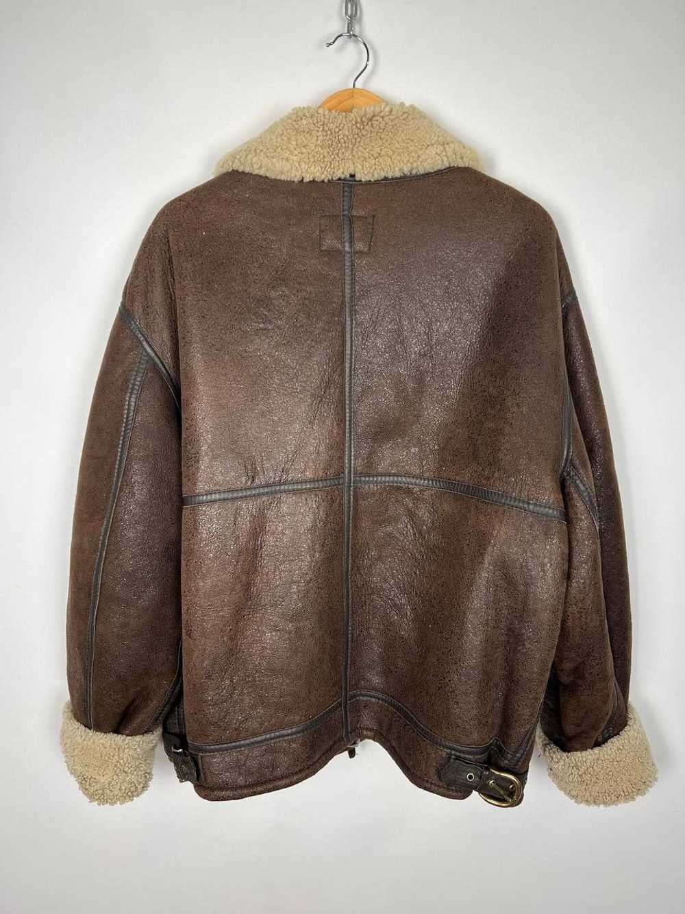 B 3 × Sheepskin Coat × Vintage Vintage 90s Unbran… - image 5