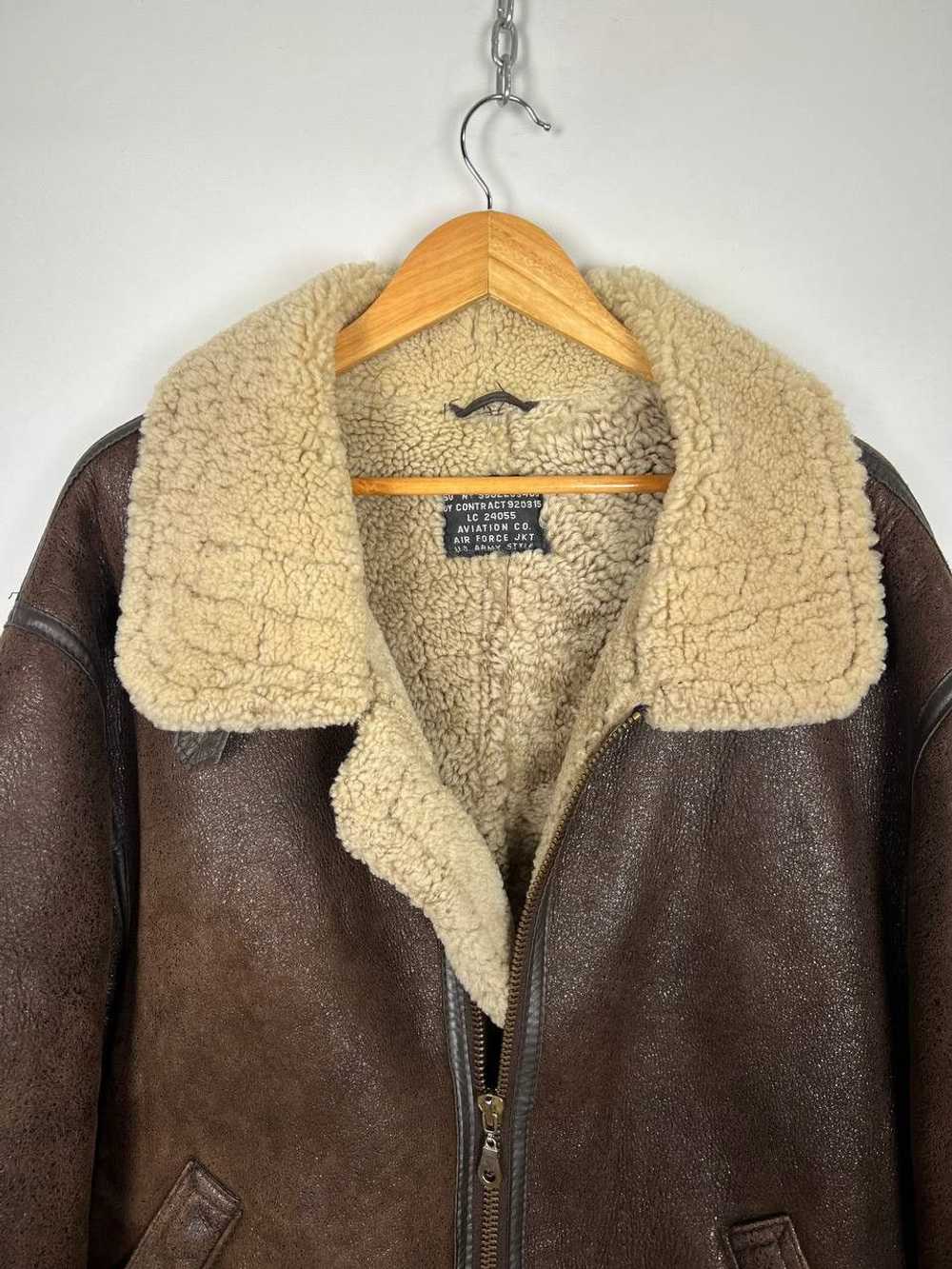 B 3 × Sheepskin Coat × Vintage Vintage 90s Unbran… - image 6