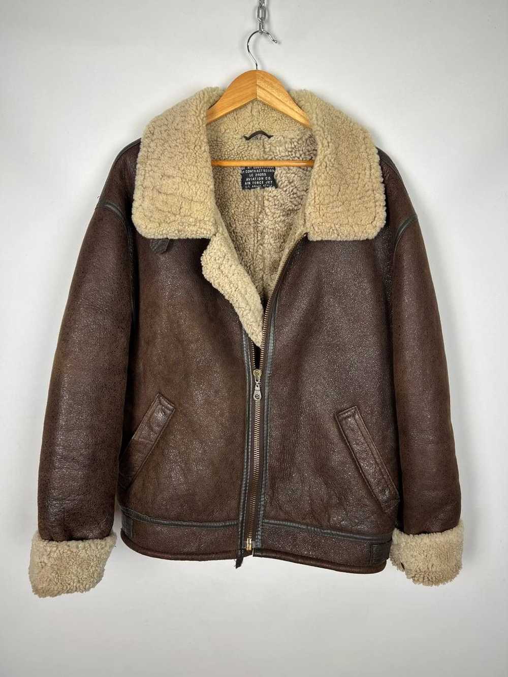 B 3 × Sheepskin Coat × Vintage Vintage 90s Unbran… - image 8