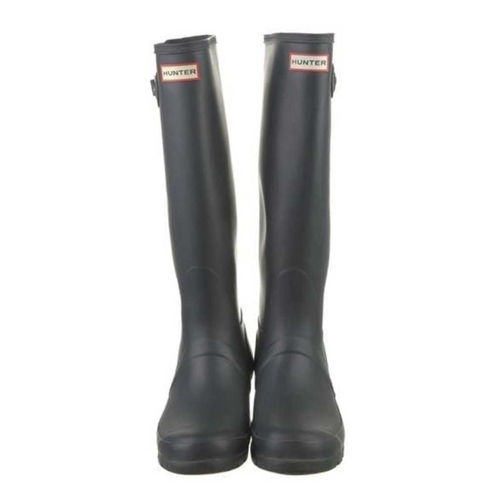 Hunter Original Grey Tall Rain Boots Size 10 - image 2