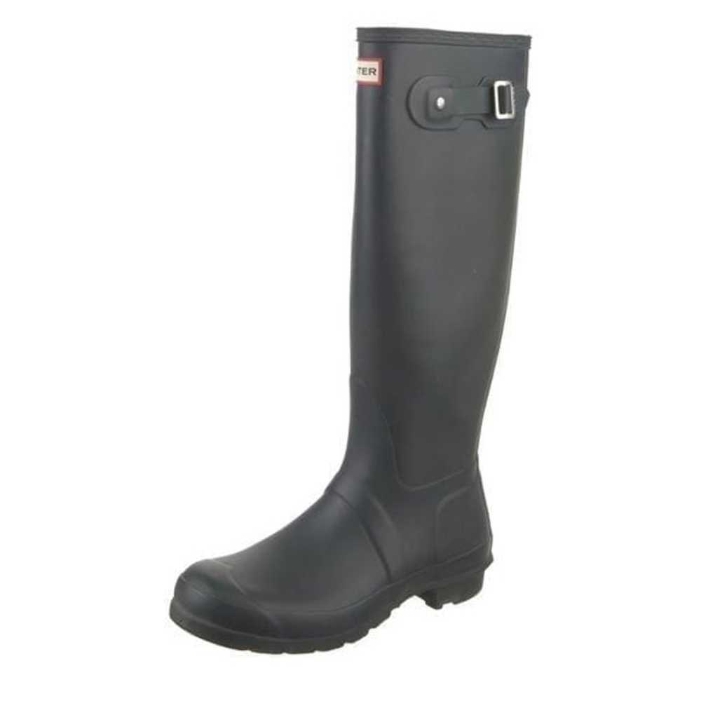 Hunter Original Grey Tall Rain Boots Size 10 - image 4