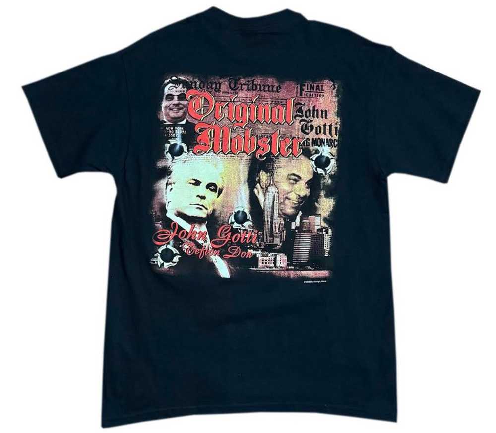 Vintage John Gotti Original Mobster Black T Shirt… - image 1