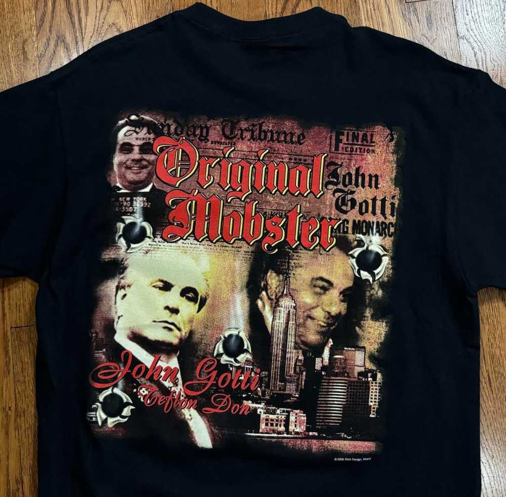 Vintage John Gotti Original Mobster Black T Shirt… - image 2