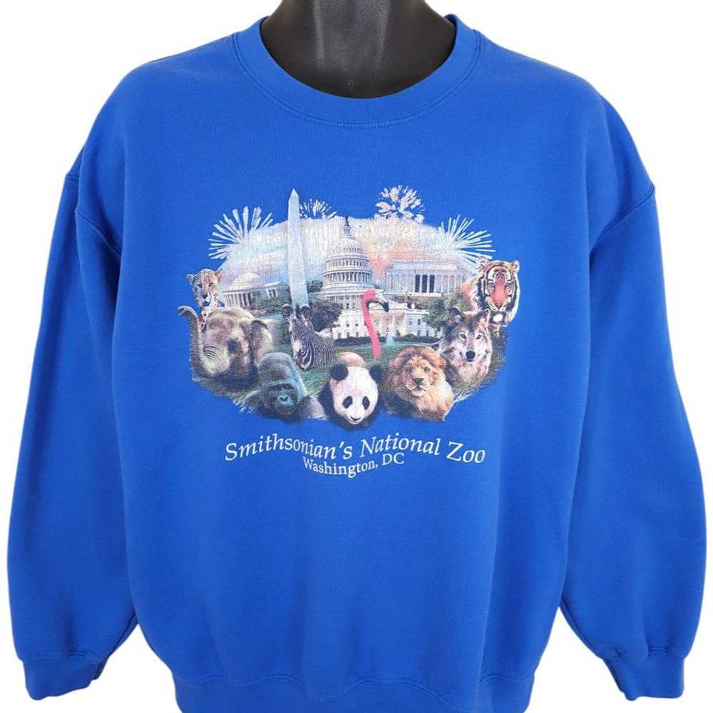 Gildan Smithsonian National Zoo Sweatshirt Mens S… - image 1