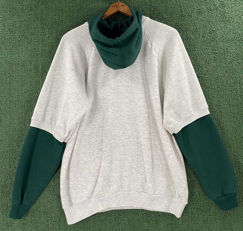 Vintage Rare Vintage 80s Two Tone Raglan Sweatshi… - image 3