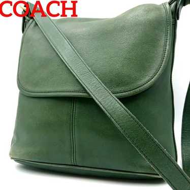 ✩Rare Green USA Made✩OLD COACH Shoulder Bag Leathe