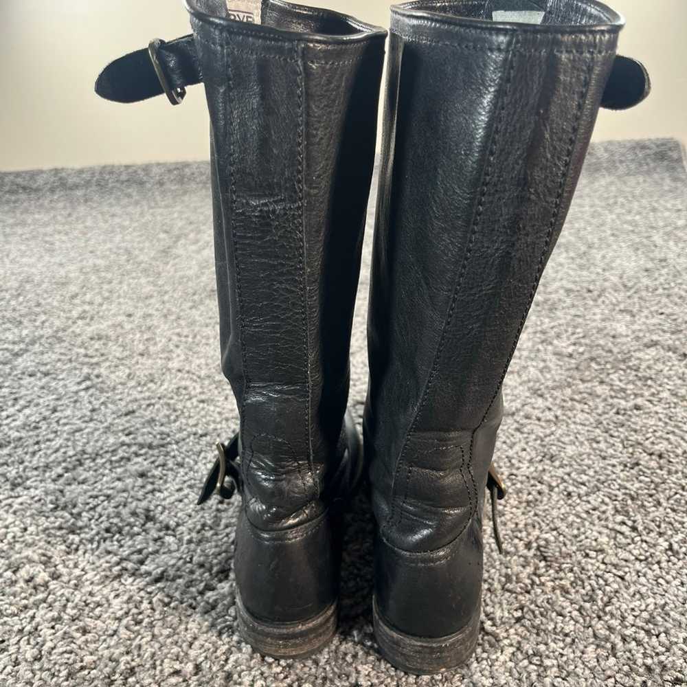 Frye Veronica Slouch Boots 9B Black Riding Soft F… - image 4