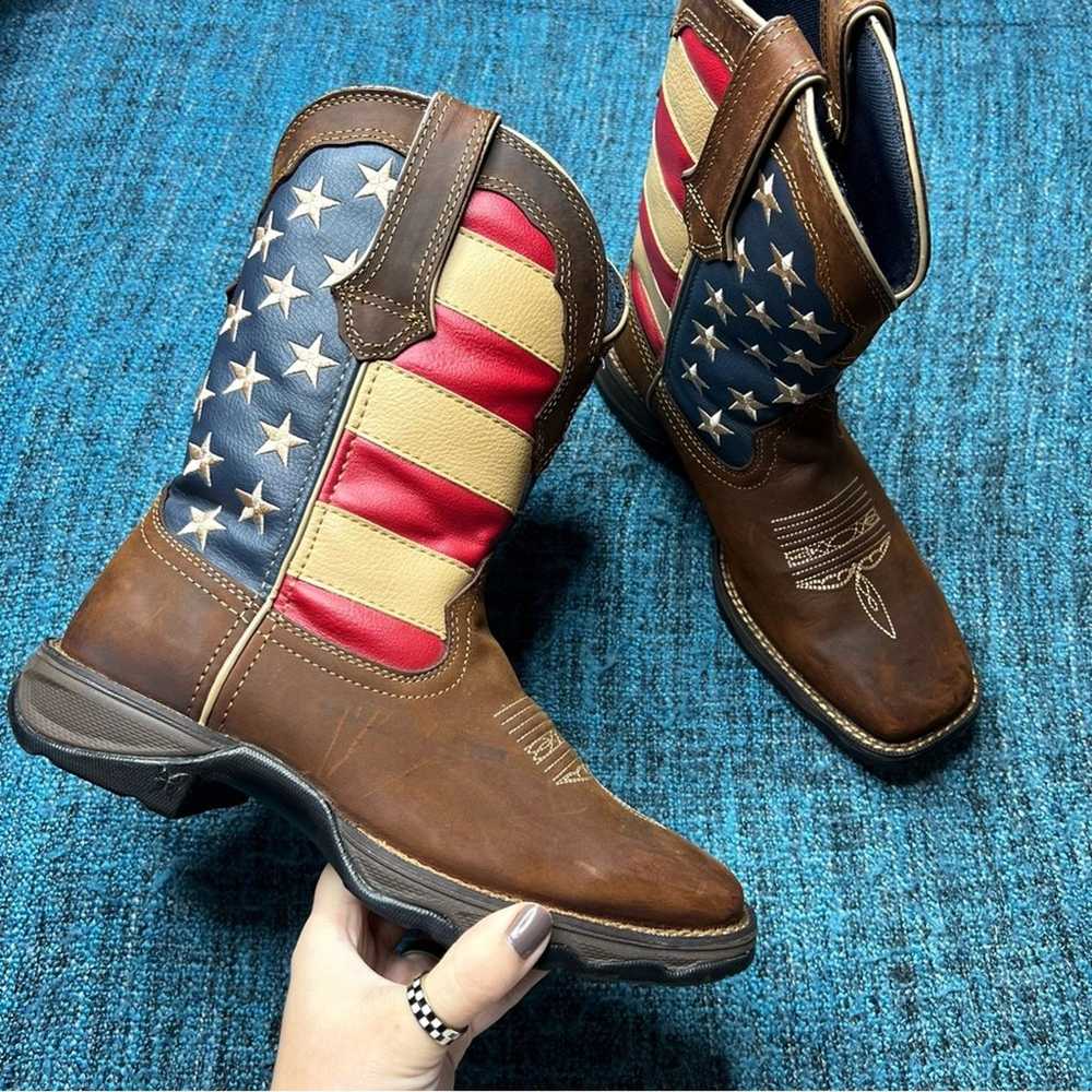 Durango Lady Rebel Patriotic Pull On Leather West… - image 1