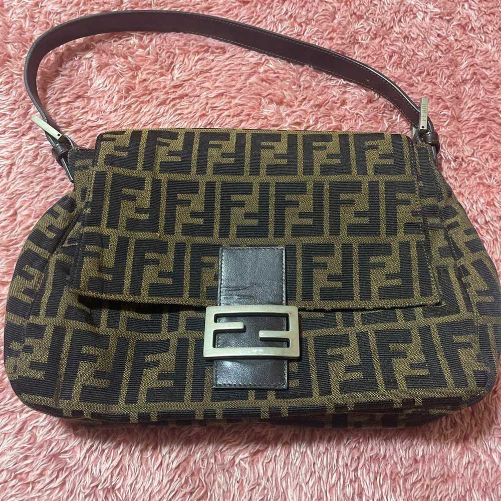 FENDI Vintage Zucca Pattern Mamma Bucket Bag with… - image 2