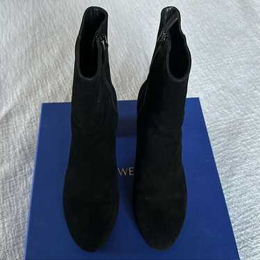 Like New Stuart Weitzman Black Suede Booties