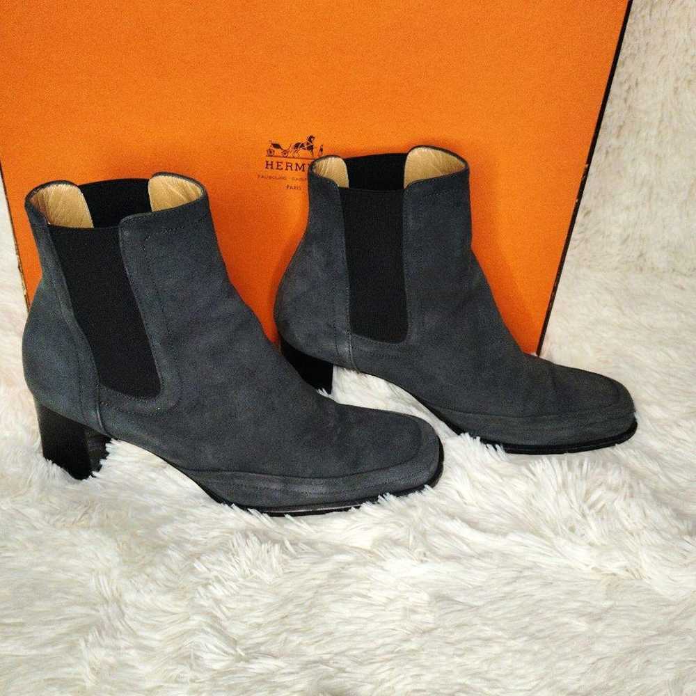 【Excellent Condition】HERMES Chelsea Boots with Si… - image 4