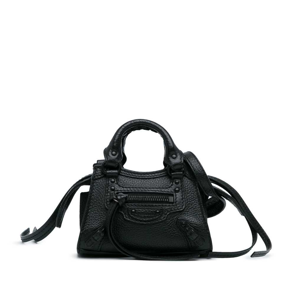 Black Balenciaga Super Nano Neo Classic City Satc… - image 1