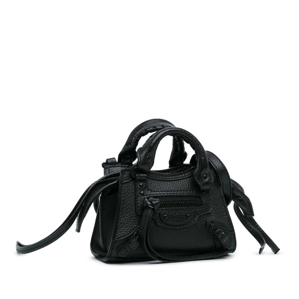 Black Balenciaga Super Nano Neo Classic City Satc… - image 2