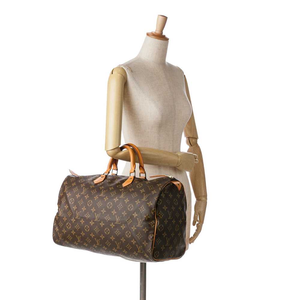 Brown Louis Vuitton Monogram Speedy 40 Boston Bag - image 10