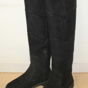 UGG W SIBLEY Black Long Boots 24.0cm US7