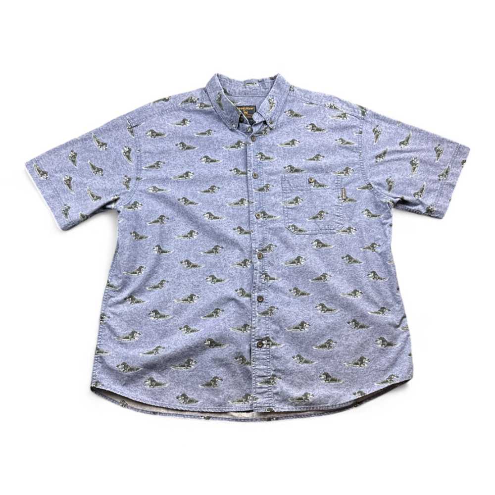 Other Woolrich Shirt Blue Dog Duck Hunting Labrad… - image 1