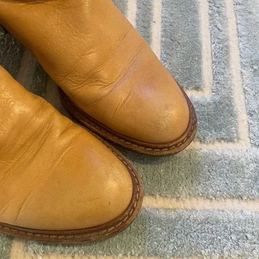 Vintage tall Chloe boots, butterscotch leather, 36 - image 5