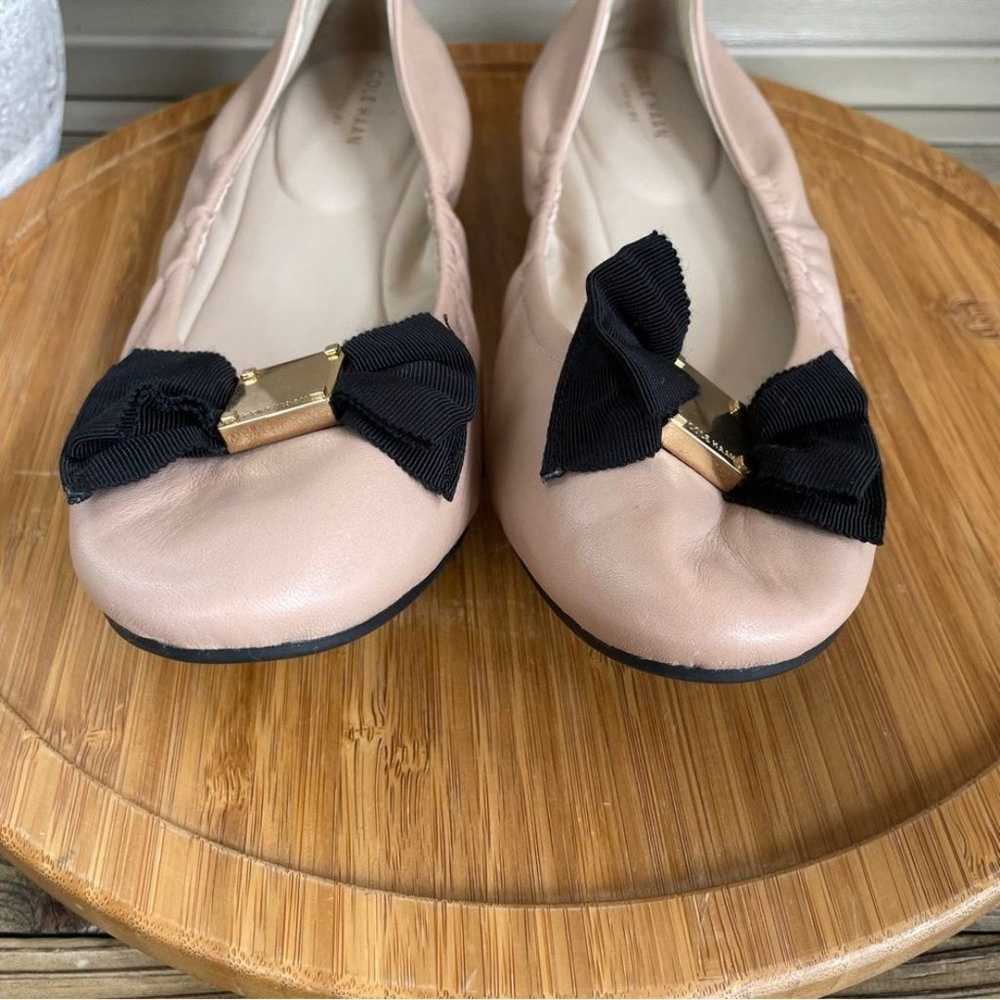 Cole Haan Tali Ballet Flats Soft Bow Nude Slipper… - image 5