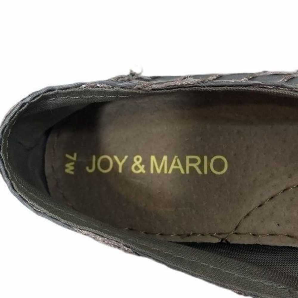 Joy and Mario Metallic Espadrilles Size 7W - image 8