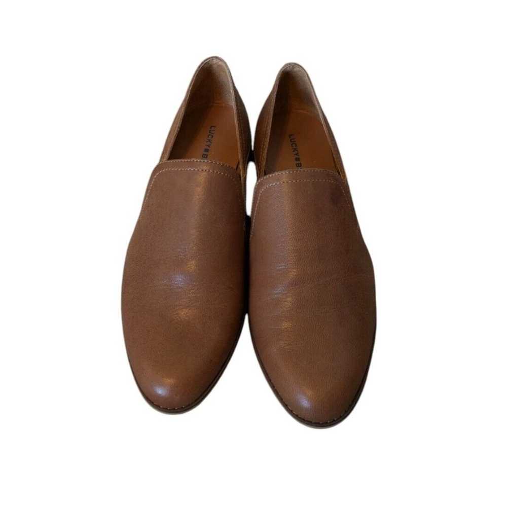 Lucky Brand Ellopy Brown Cutout Flat Slip On Loaf… - image 3