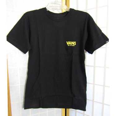 Vans Classic Fit Black Cotton Short Sleeve Logo T… - image 1