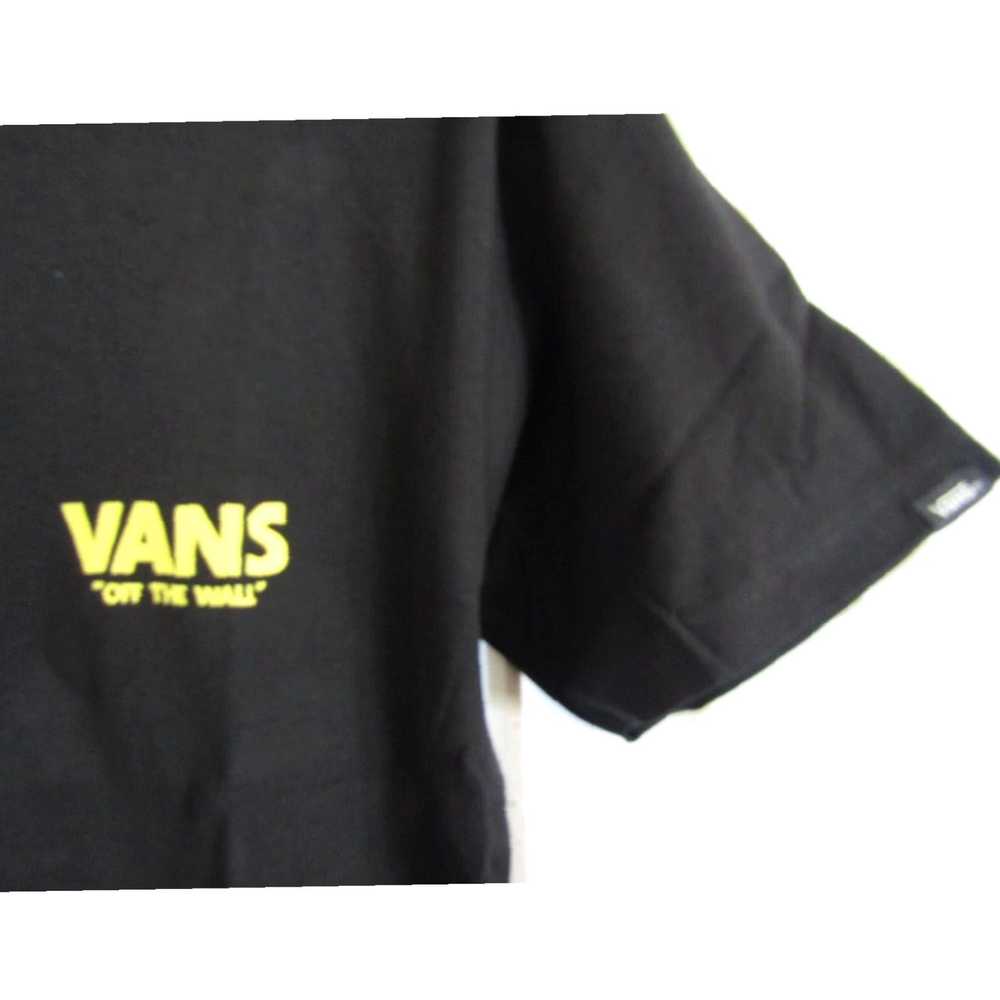 Vans Classic Fit Black Cotton Short Sleeve Logo T… - image 2