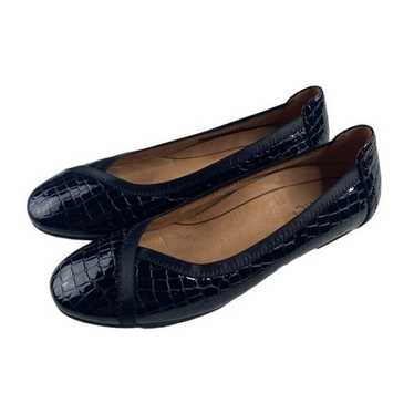 Vionic Womens Caroll Ballet Flat Black Patent Cro… - image 1