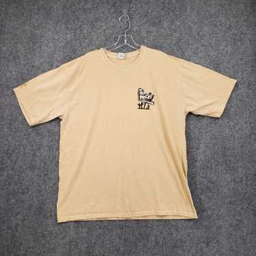 Crazy Shirts Authentic Beige Crew Neck Pullover T… - image 1