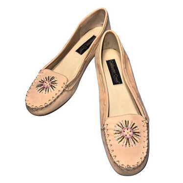 Coldwater Creek pale pink leather beaded shoes - image 1