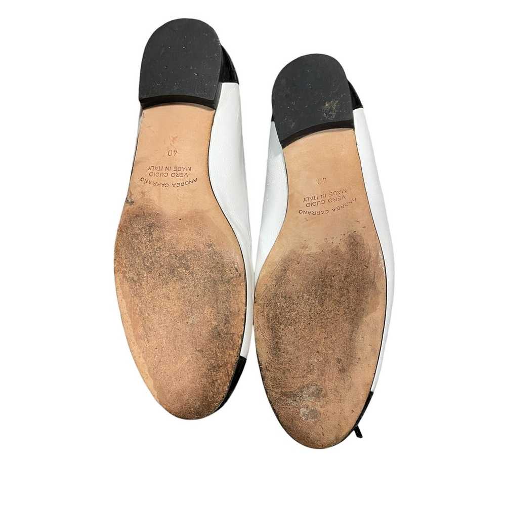 Andrea Carrano Black White Ballet Flats Women's S… - image 2