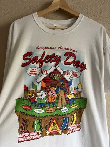 Vintage Y2K Progressive Agriculture Safety Day Tee