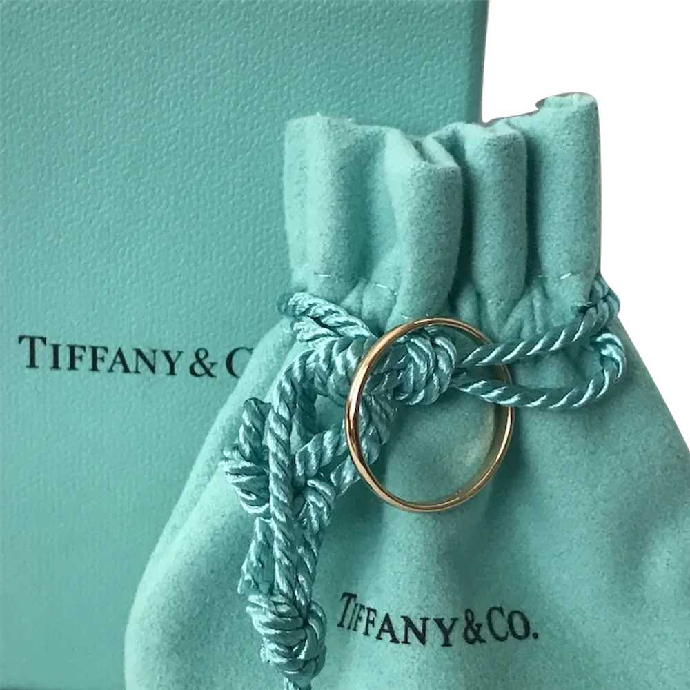 TIFFANY 18K Rose Gold Band Size 8.5 - image 1