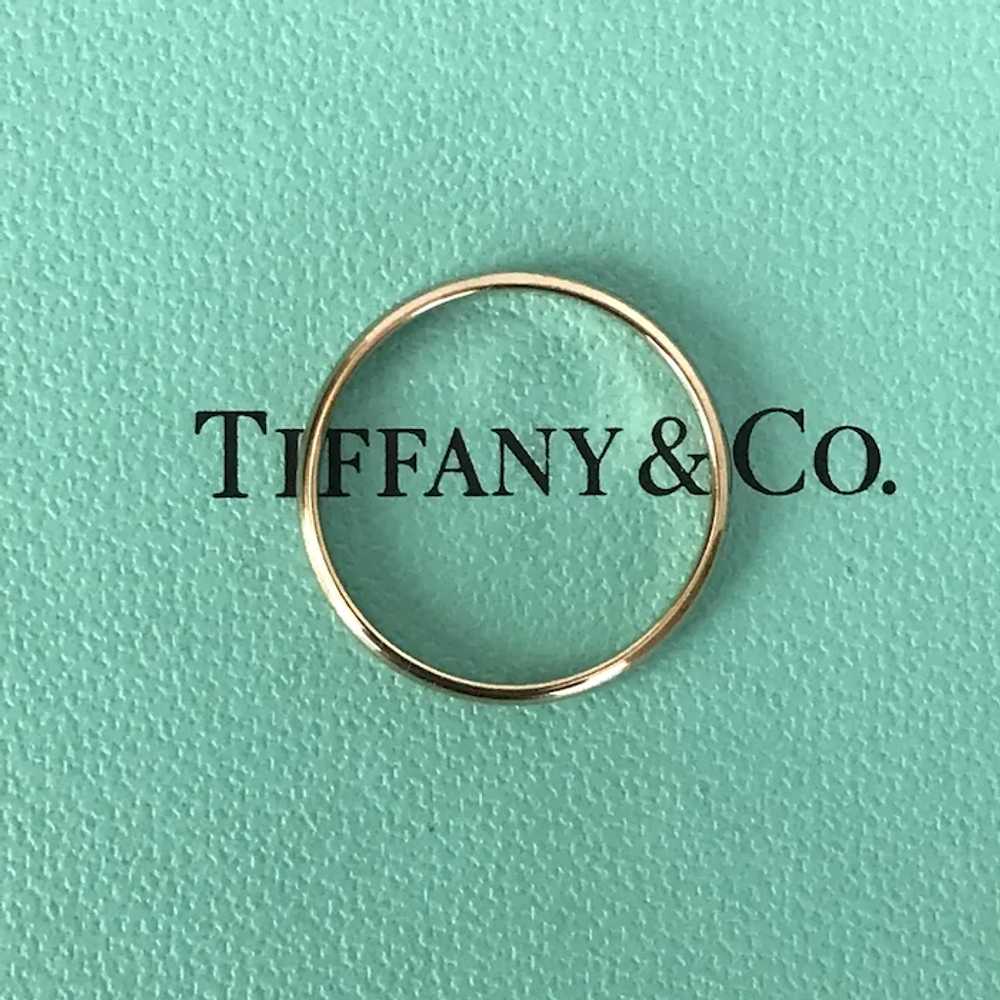 TIFFANY 18K Rose Gold Band Size 8.5 - image 3