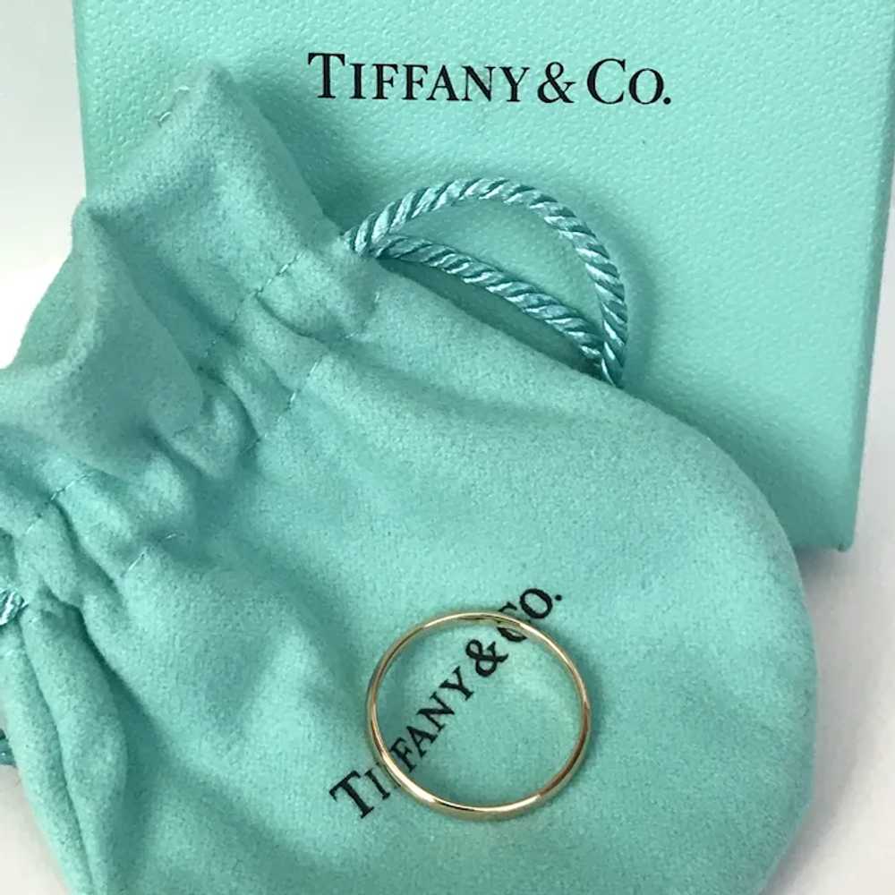 TIFFANY 18K Rose Gold Band Size 8.5 - image 5