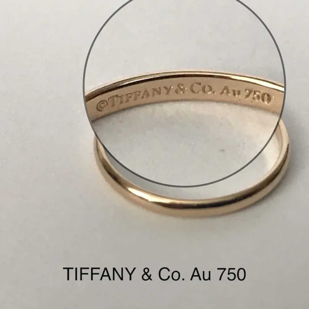 TIFFANY 18K Rose Gold Band Size 8.5 - image 7