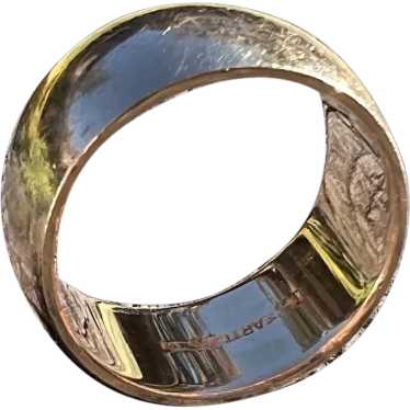 14K Yellow Gold Wide Cigar Band