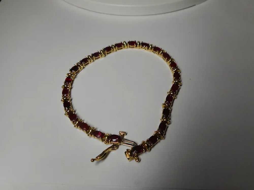 Bracelet 6.00 ctw Natural Ruby 7 Inch - image 12