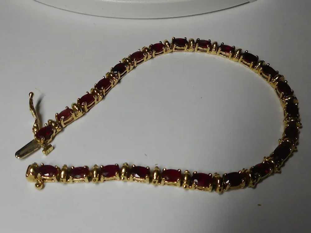 Bracelet 6.00 ctw Natural Ruby 7 Inch - image 6