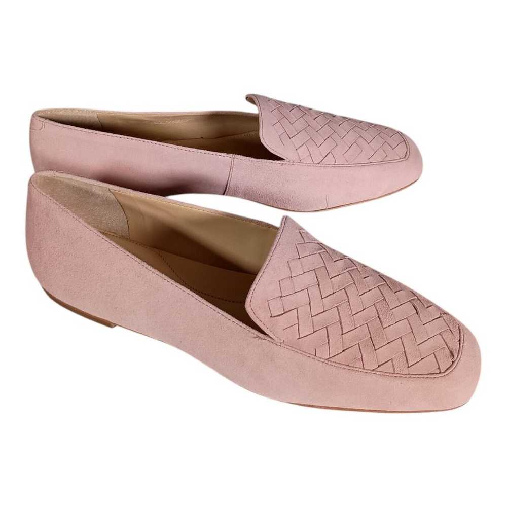 Talbots Loafers Flat Slip On Shoe Woven Pink Sued… - image 1