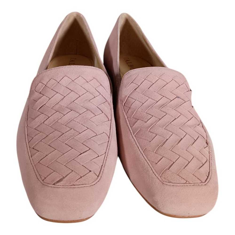 Talbots Loafers Flat Slip On Shoe Woven Pink Sued… - image 3