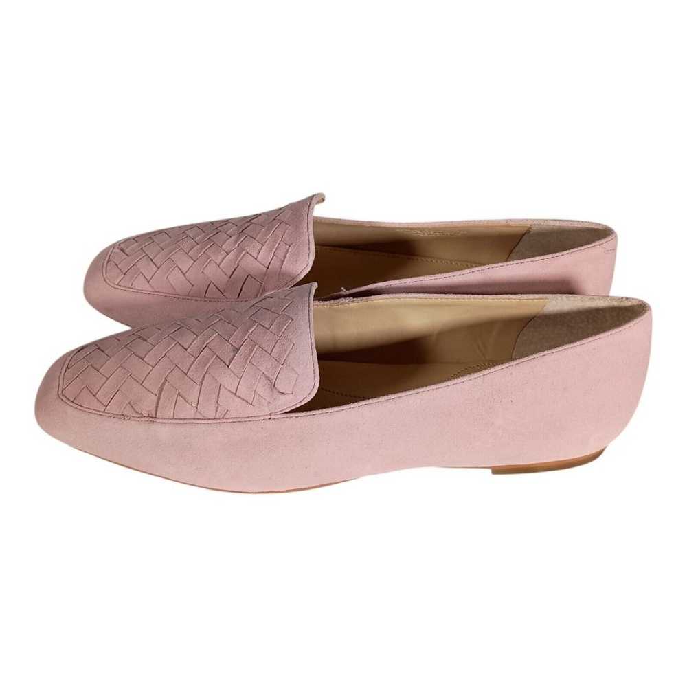 Talbots Loafers Flat Slip On Shoe Woven Pink Sued… - image 6