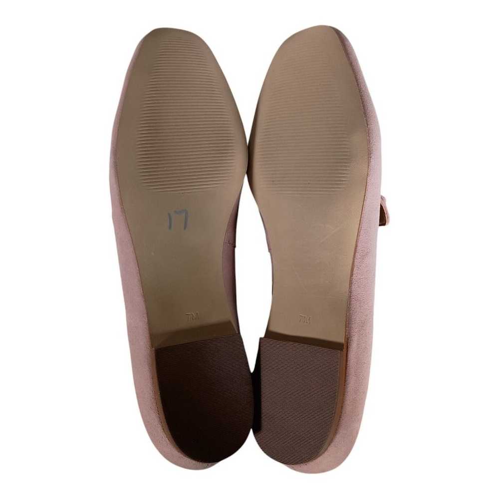 Talbots Loafers Flat Slip On Shoe Woven Pink Sued… - image 9